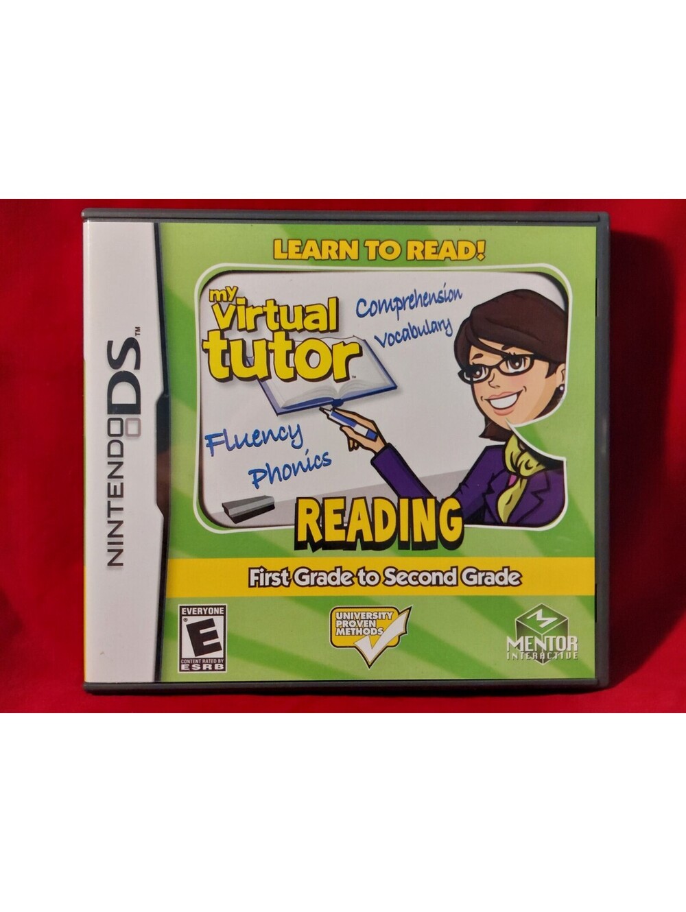 MY VIRTUAL TUTOR Reading Pre-K to Kindergarten Nintendo DS 2009 NM 100% Complete